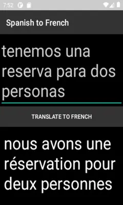 Spanish to French Translator android App screenshot 0