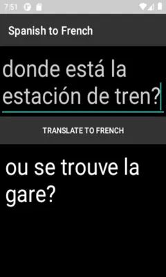 Spanish to French Translator android App screenshot 1