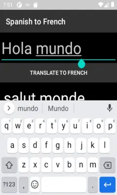 Spanish to French Translator android App screenshot 2